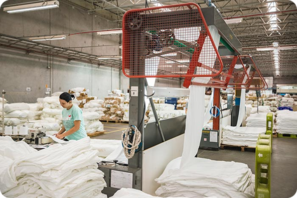 Estrutura de produção têxtil